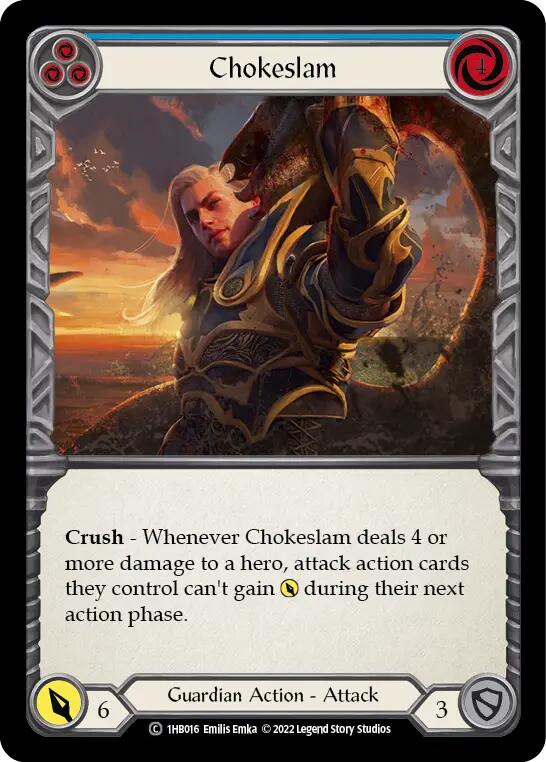 Chokeslam (Blue) [1HB016] (History Pack 1 Bravo Blitz Deck) | Card Citadel