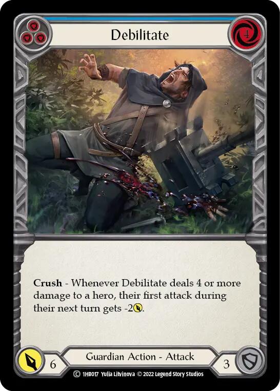 Debilitate (Blue) [1HB017] (History Pack 1 Bravo Blitz Deck) | Card Citadel