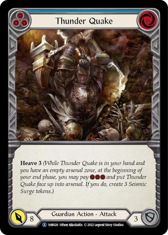 Thunder Quake (Blue) [1HB020] (History Pack 1 Bravo Blitz Deck) | Card Citadel
