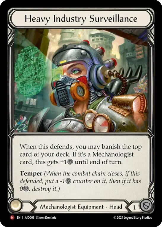 Heavy Industry Surveillance [AIO003] (Armory Deck: Dash)  Rainbow Foil | Card Citadel