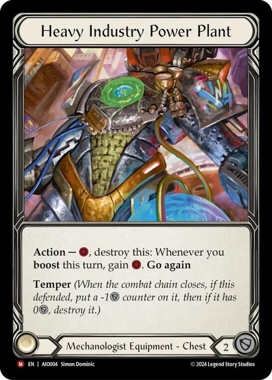 Heavy Industry Power Plant [AIO004] (Armory Deck: Dash)  Rainbow Foil | Card Citadel
