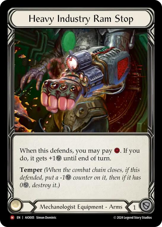 Heavy Industry Ram Stop [AIO005] (Armory Deck: Dash)  Rainbow Foil | Card Citadel