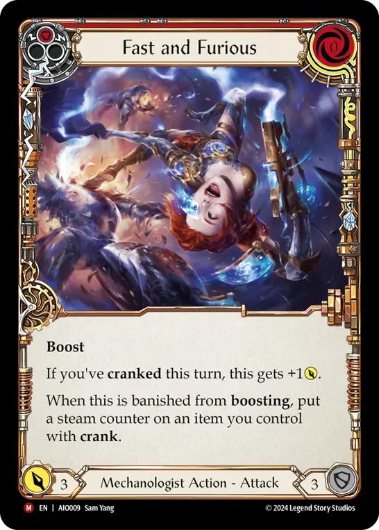 Fast and Furious (Red) [AIO009] (Armory Deck: Dash) | Card Citadel