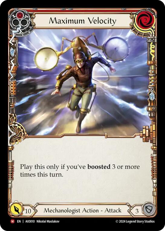 Maximum Velocity (Red) [AIO010] (Armory Deck: Dash) | Card Citadel