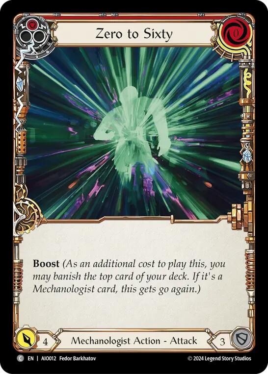 Zero to Sixty (Red) [AIO012] (Armory Deck: Dash) | Card Citadel