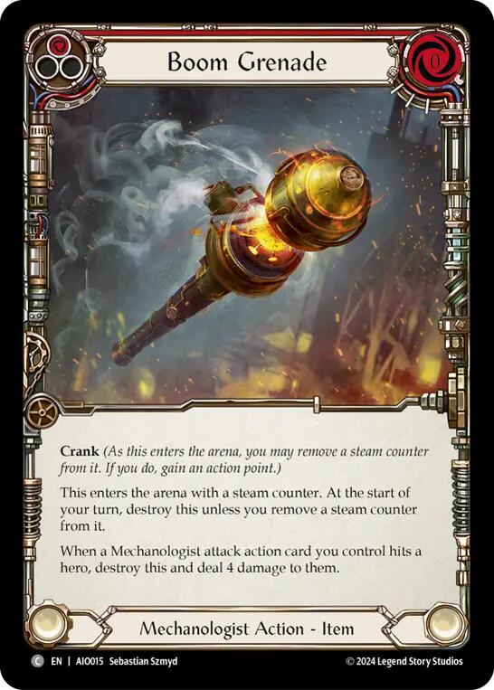 Boom Grenade (Red) [AIO015] (Armory Deck: Dash) | Card Citadel