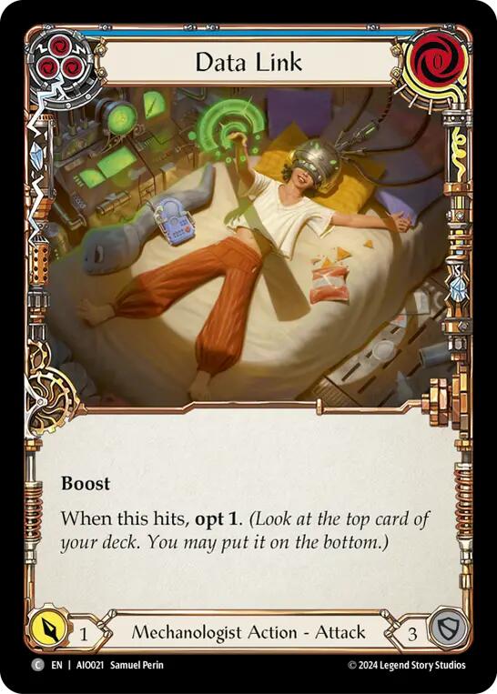 Data Link (Blue) [AIO021] (Armory Deck: Dash) | Card Citadel