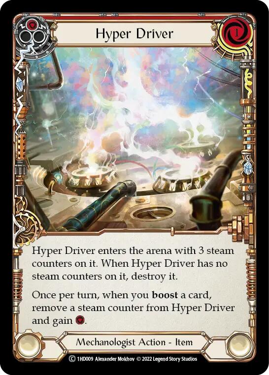 Hyper Driver (Red) [1HD009] (History Pack 1 Dash Blitz Deck) | Card Citadel