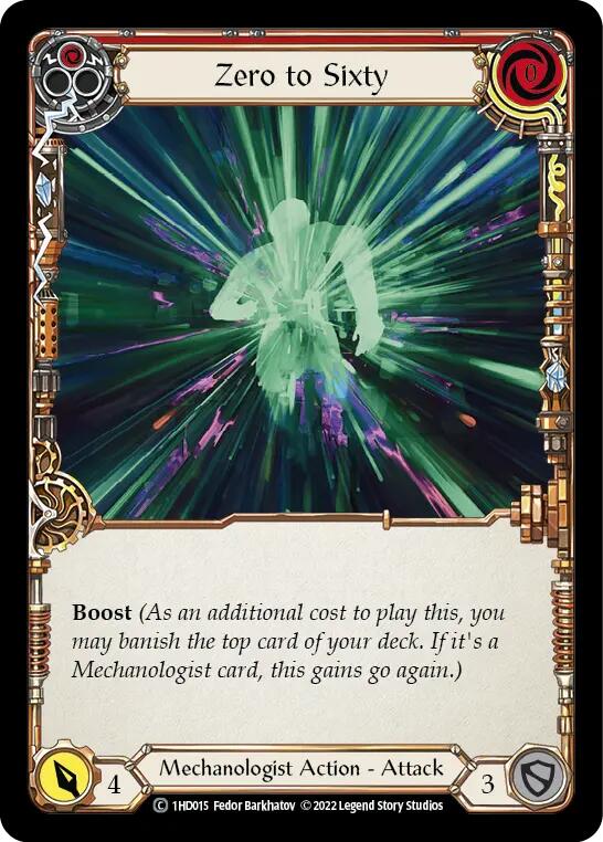Zero to Sixty (Red) [1HD015] (History Pack 1 Dash Blitz Deck) | Card Citadel