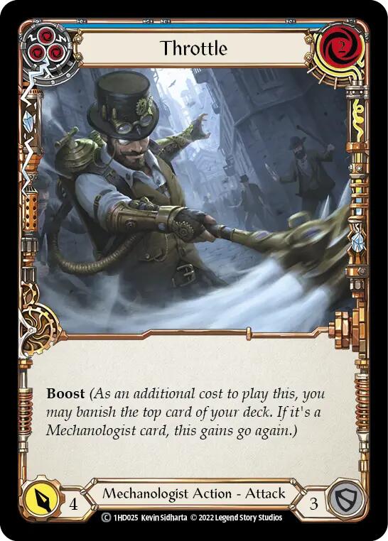 Throttle (Blue) [1HD025] (History Pack 1 Dash Blitz Deck) | Card Citadel