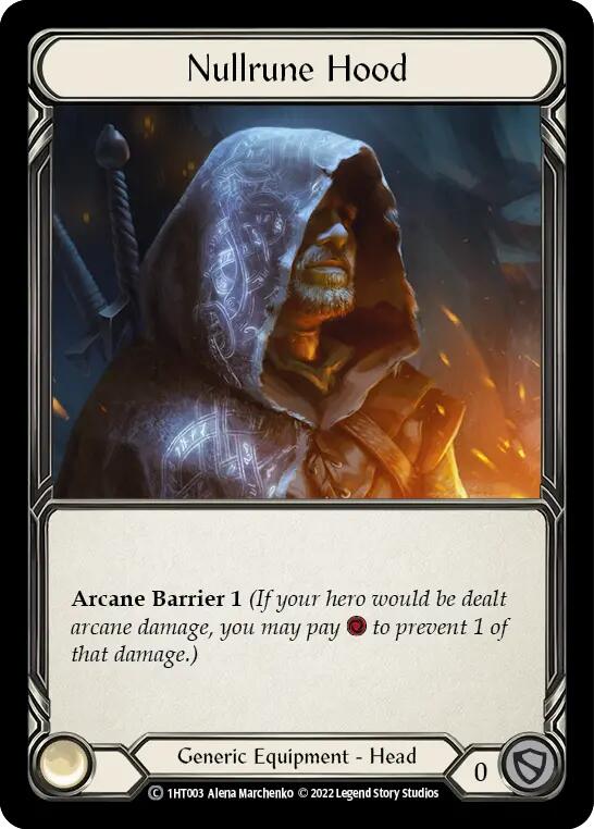Nullrune Hood [1HT003] (History Pack 1 Dorinthea Blitz Deck) | Card Citadel