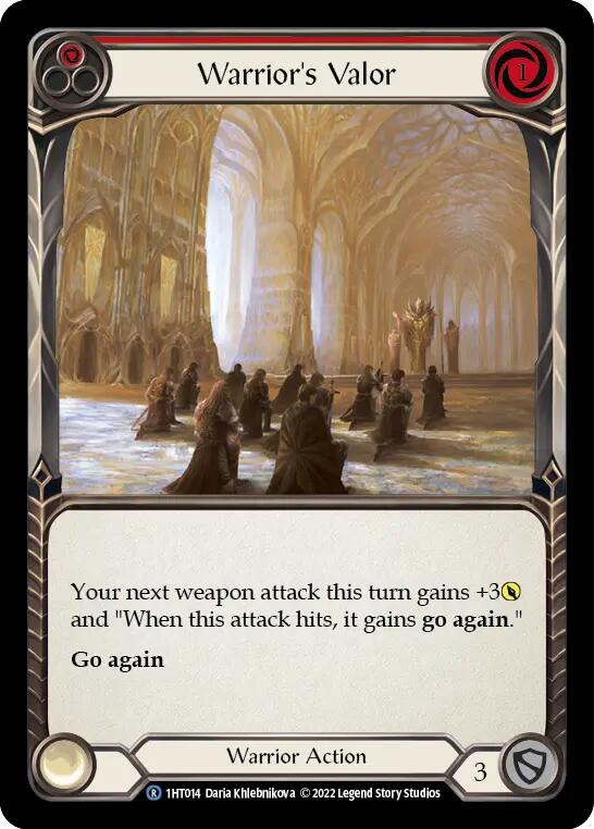 Warrior's Valor (Red) [1HT014] (History Pack 1 Dorinthea Blitz Deck) | Card Citadel