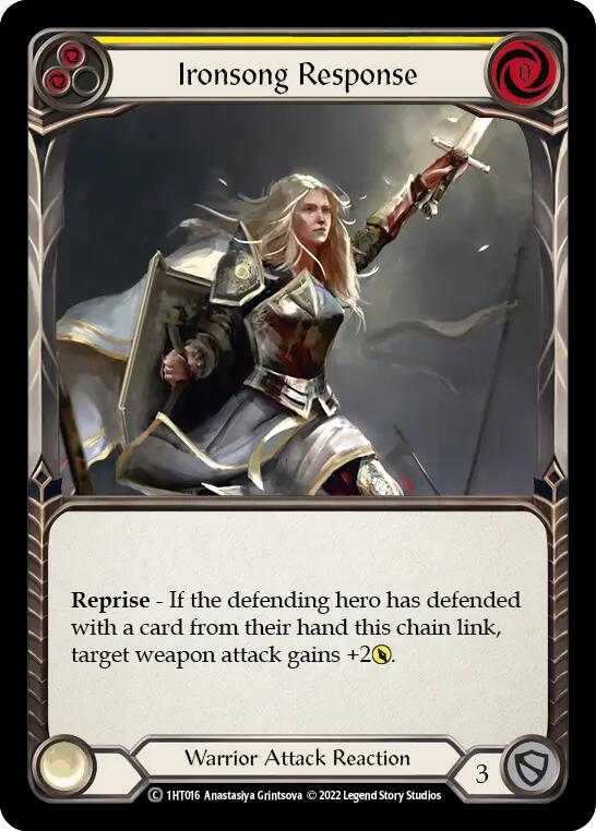Ironsong Response (Yellow) [1HT016] (History Pack 1 Dorinthea Blitz Deck) | Card Citadel