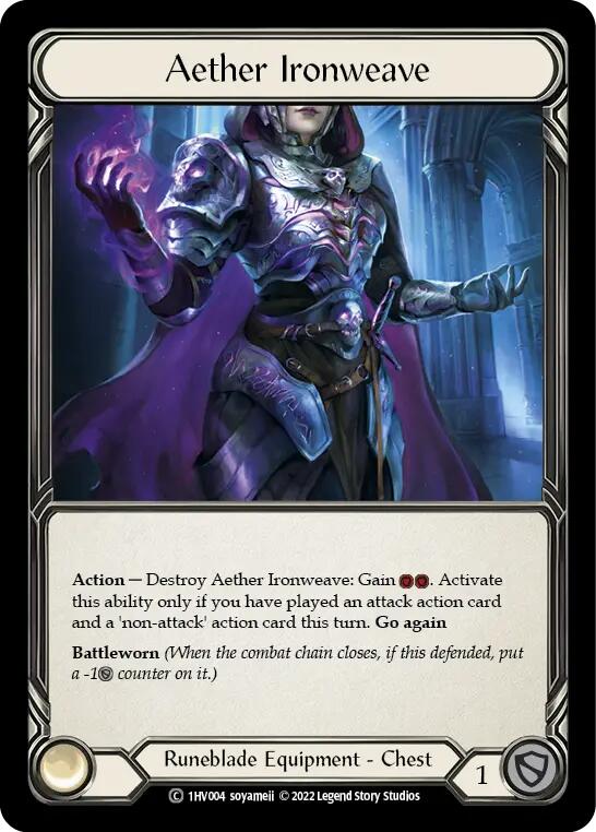 Aether Ironweave [1HV004] (Historic Pack 1 Blitz Deck Viserai) | Card Citadel