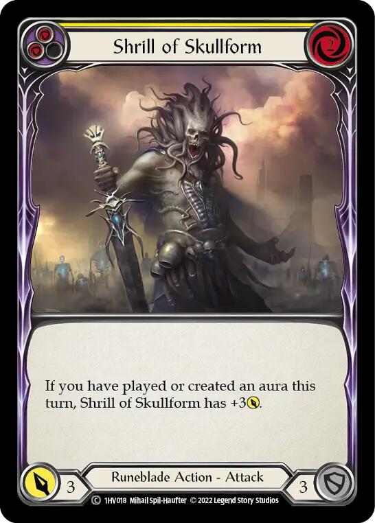 Shrill of Skullform (Yellow) [1HV018] (Historic Pack 1 Blitz Deck Viserai) | Card Citadel