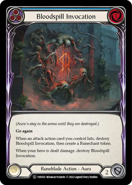 Bloodspill Invocation (Blue) [1HV023] (Historic Pack 1 Blitz Deck Viserai) | Card Citadel