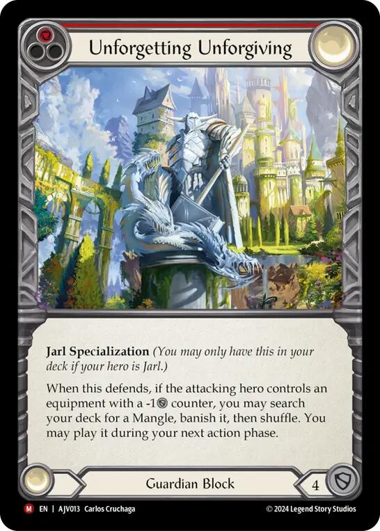 Unforgetting Unforgiving [AJV013] (Armory Deck: Jarl Vetreidi) | Card Citadel