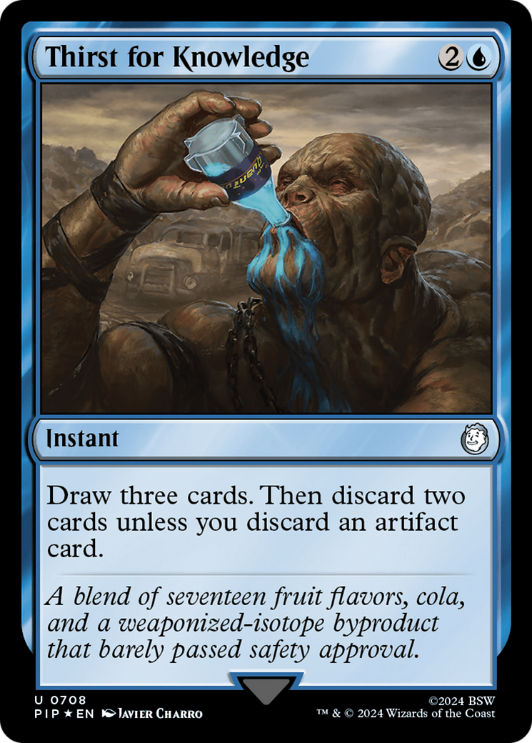 Thirst for Knowledge (Surge Foil) [Fallout] | Card Citadel