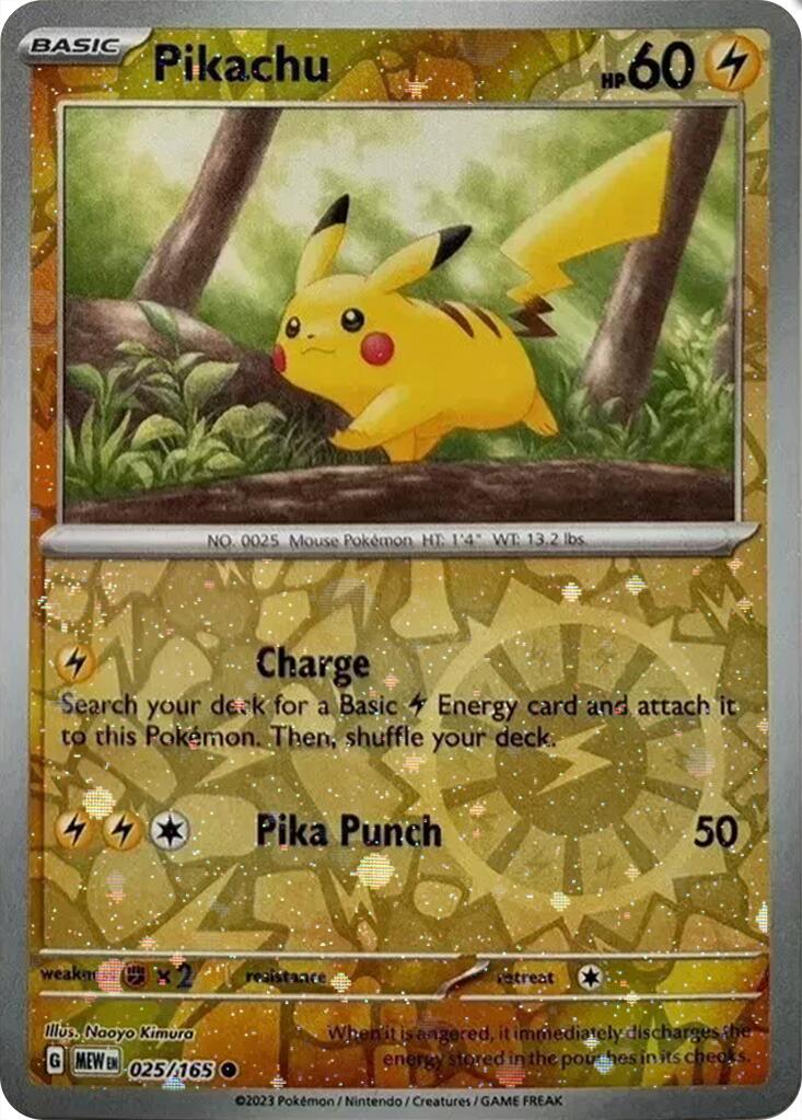 Pikachu (025/165) (Cosmos Holo) (Costco Exclusive) [Miscellaneous Cards] | Card Citadel