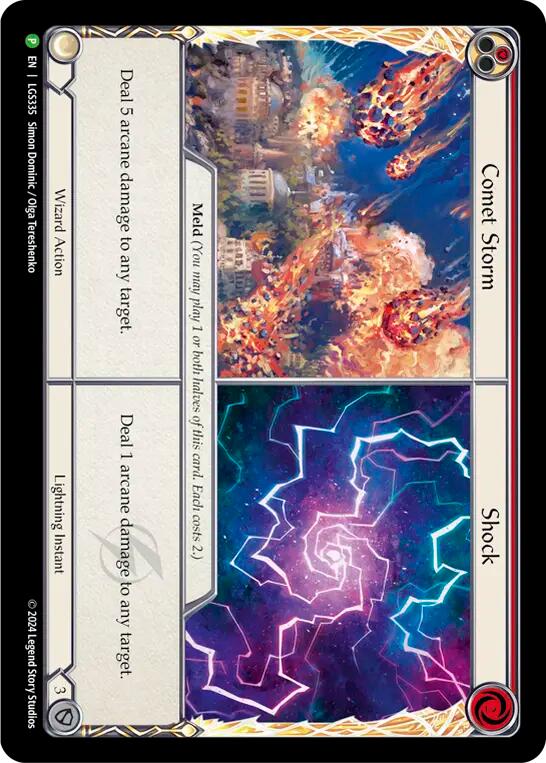 Comet Storm // Shock [LGS335] (Promo)  Cold Foil | Card Citadel