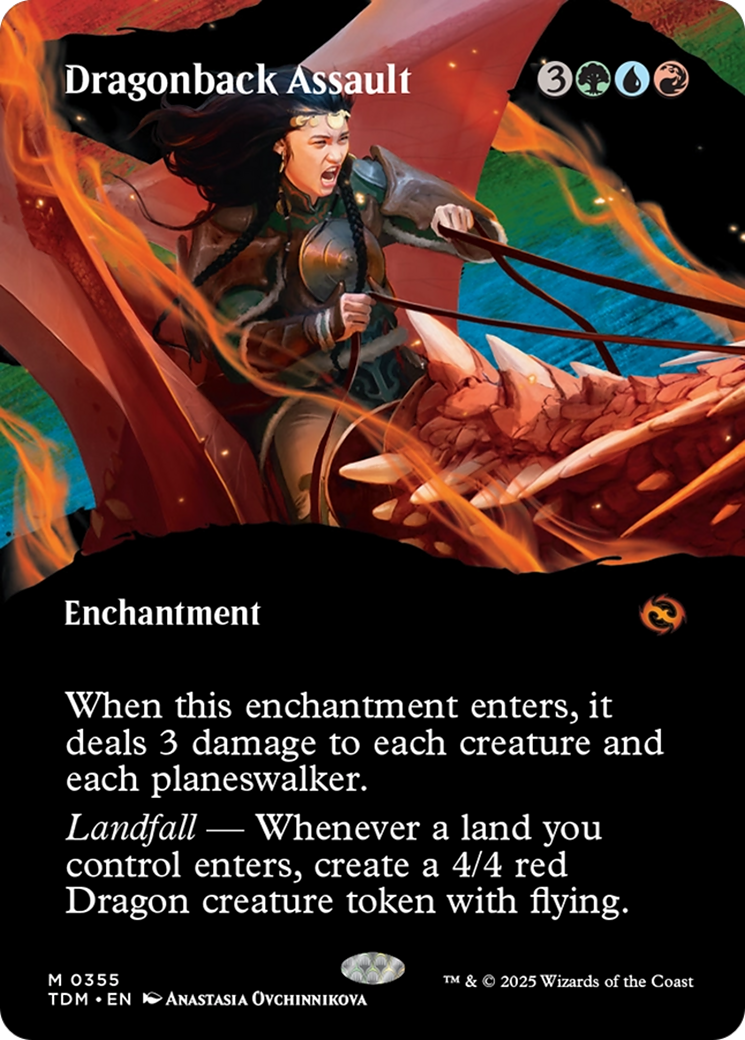 Dragonback Assault (Borderless) [Tarkir: Dragonstorm] | Card Citadel