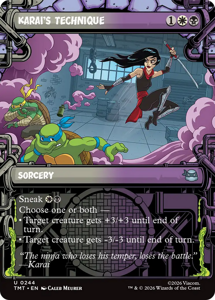 Karai's Technique (Showcase) [Teenage Mutant Ninja Turtles] | Card Citadel