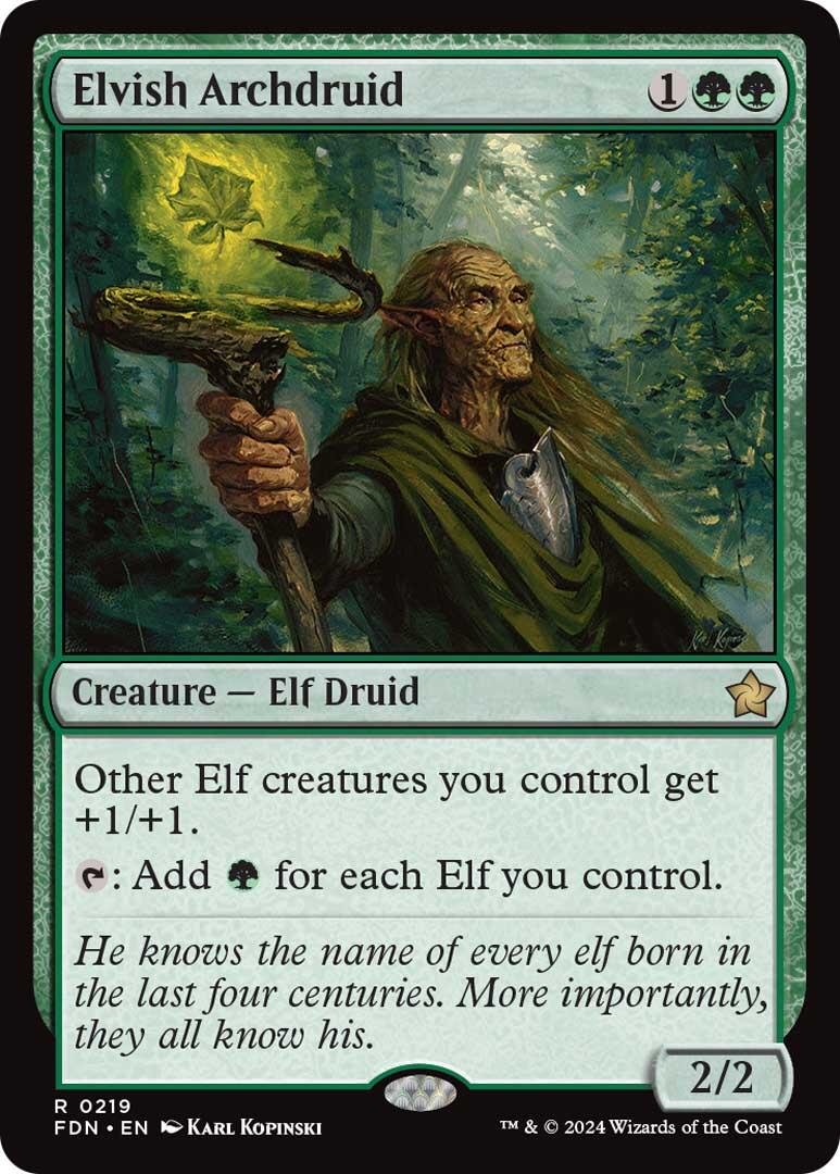 Elvish Archdruid [Foundations] | Card Citadel