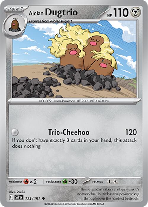 Alolan Dugtrio (123/191) [Scarlet & Violet: Surging Sparks] | Card Citadel