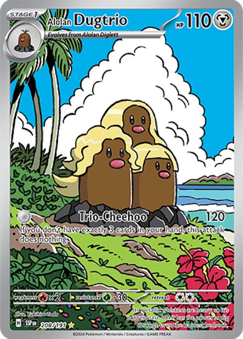 Alolan Dugtrio (208/191) [Scarlet & Violet: Surging Sparks] | Card Citadel