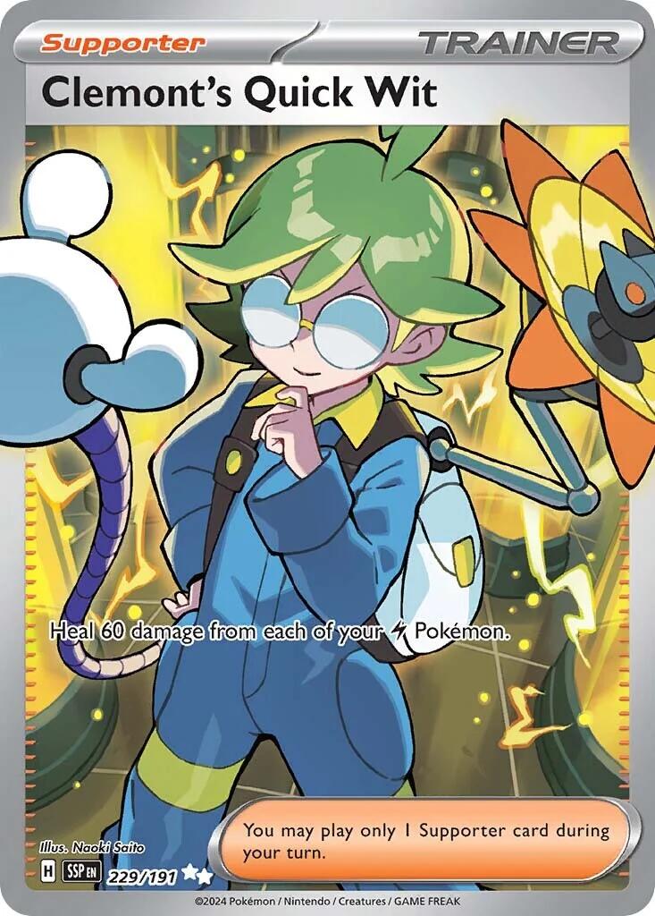 Clemont's Quick Wit (229/191) [Scarlet & Violet: Surging Sparks] | Card Citadel