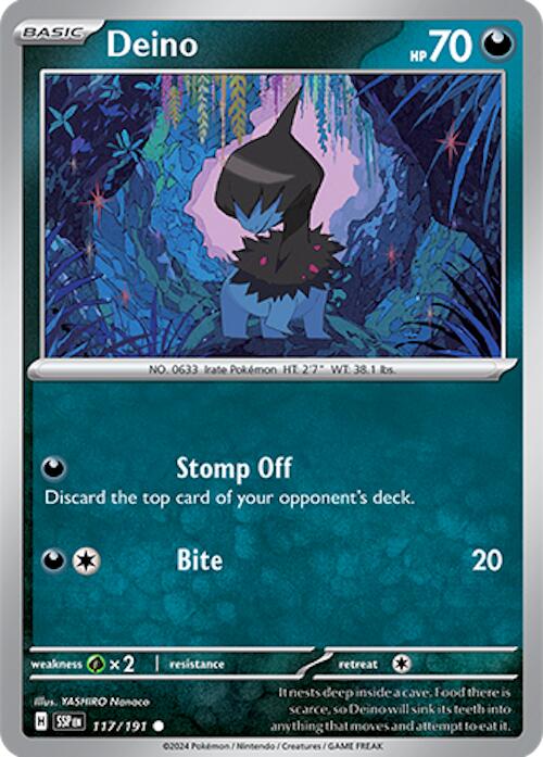 Deino (117/191) [Scarlet & Violet: Surging Sparks] | Card Citadel