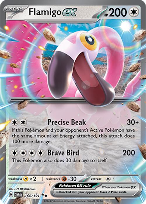 Flamigo ex (160/191) [Scarlet & Violet: Surging Sparks] | Card Citadel