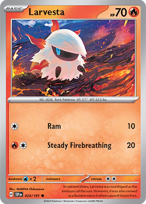 Larvesta (024/191) [Scarlet & Violet: Surging Sparks] | Card Citadel