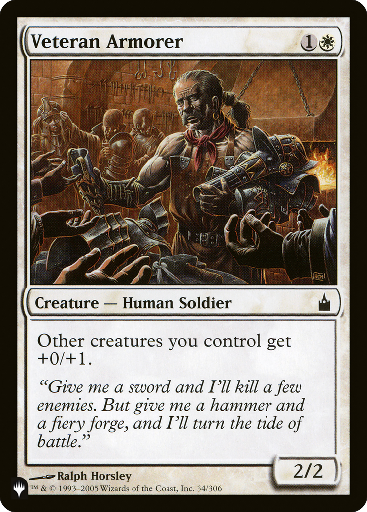 Veteran Armorer [The List Reprints] | Card Citadel