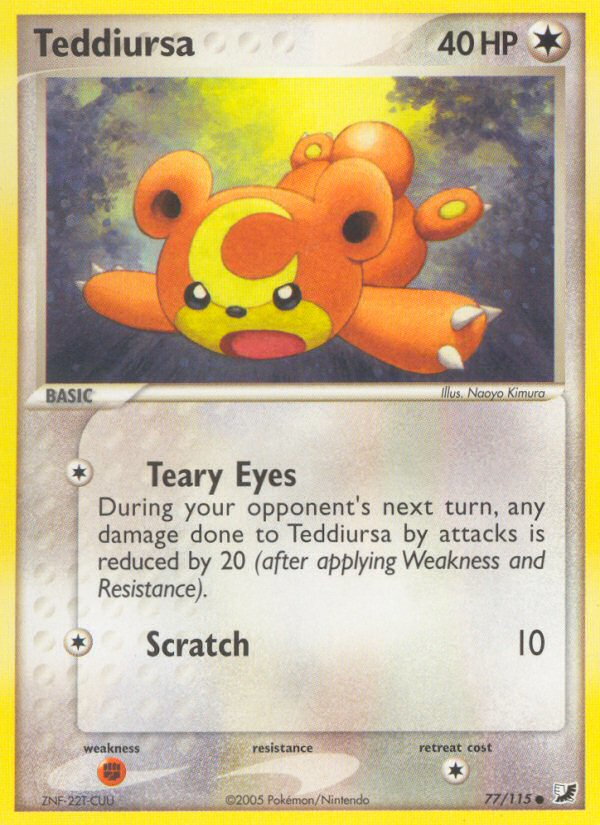 Teddiursa (77/115) [EX: Unseen Forces] | Card Citadel