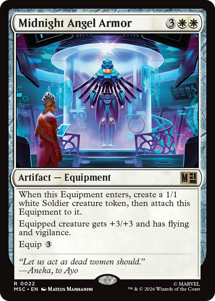 Midnight Angel Armor (Surge Foil) [Marvel Super Heroes Commander] | Card Citadel