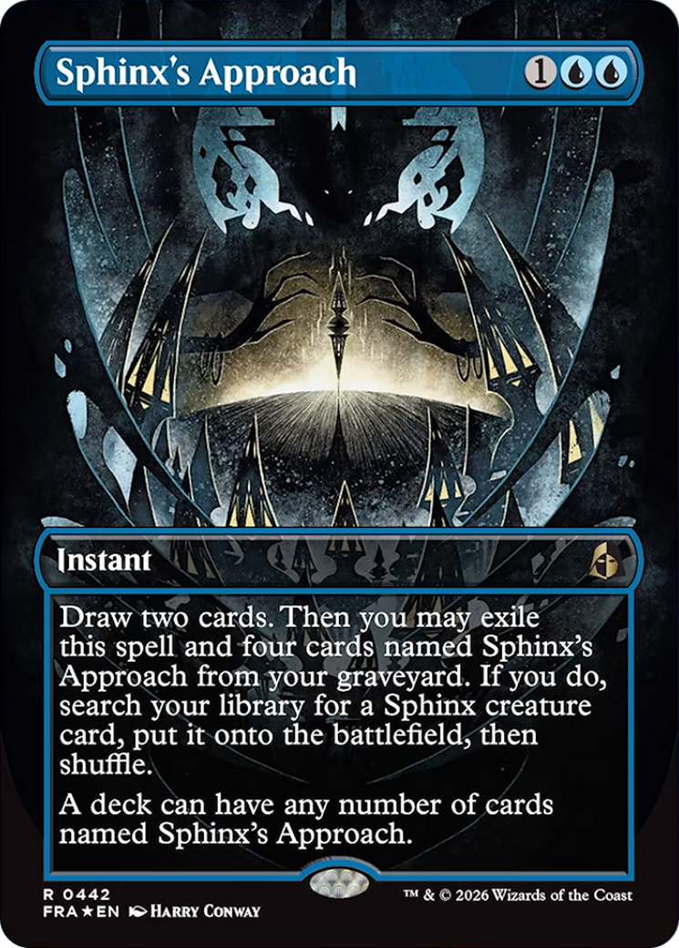 Sphinx's Approach (Borderless) [Reality Fracture] | Card Citadel