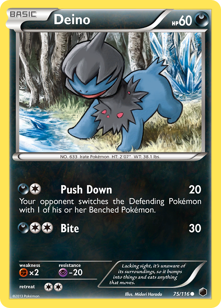 Deino (75/116) [Black & White: Plasma Freeze] | Card Citadel