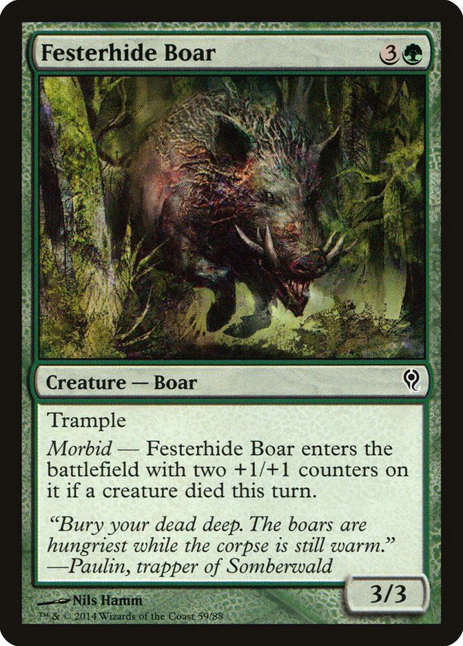 Festerhide Boar [Duel Decks: Jace vs. Vraska] | Card Citadel