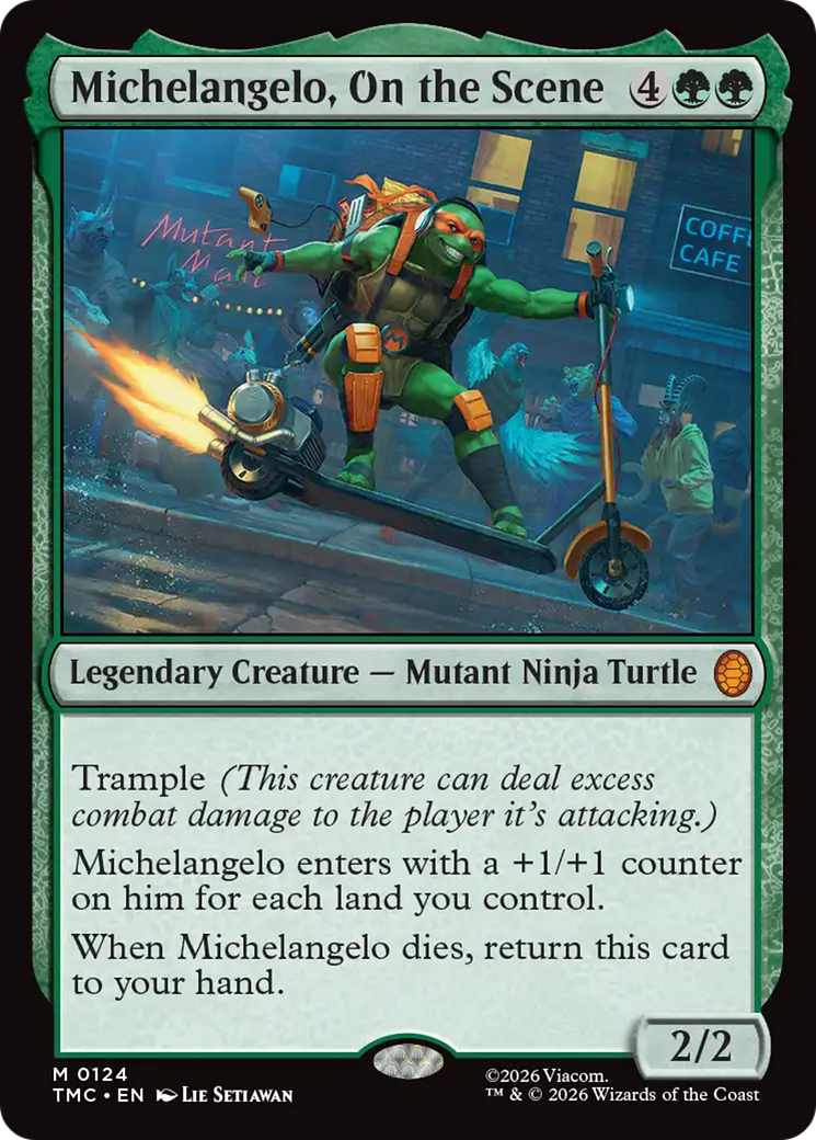Michelangelo, On the Scene [Teenage Mutant Ninja Turtles Commander] | Card Citadel