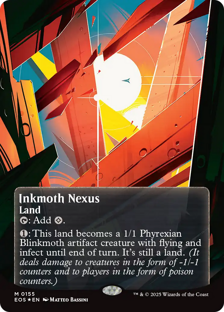 Inkmoth Nexus (0155) (Borderless) (Galaxy Foil) [Edge of Eternities: Stellar Sights] | Card Citadel