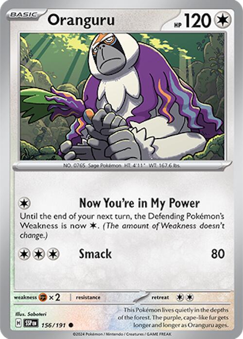 Oranguru (156/191) [Scarlet & Violet: Surging Sparks] | Card Citadel