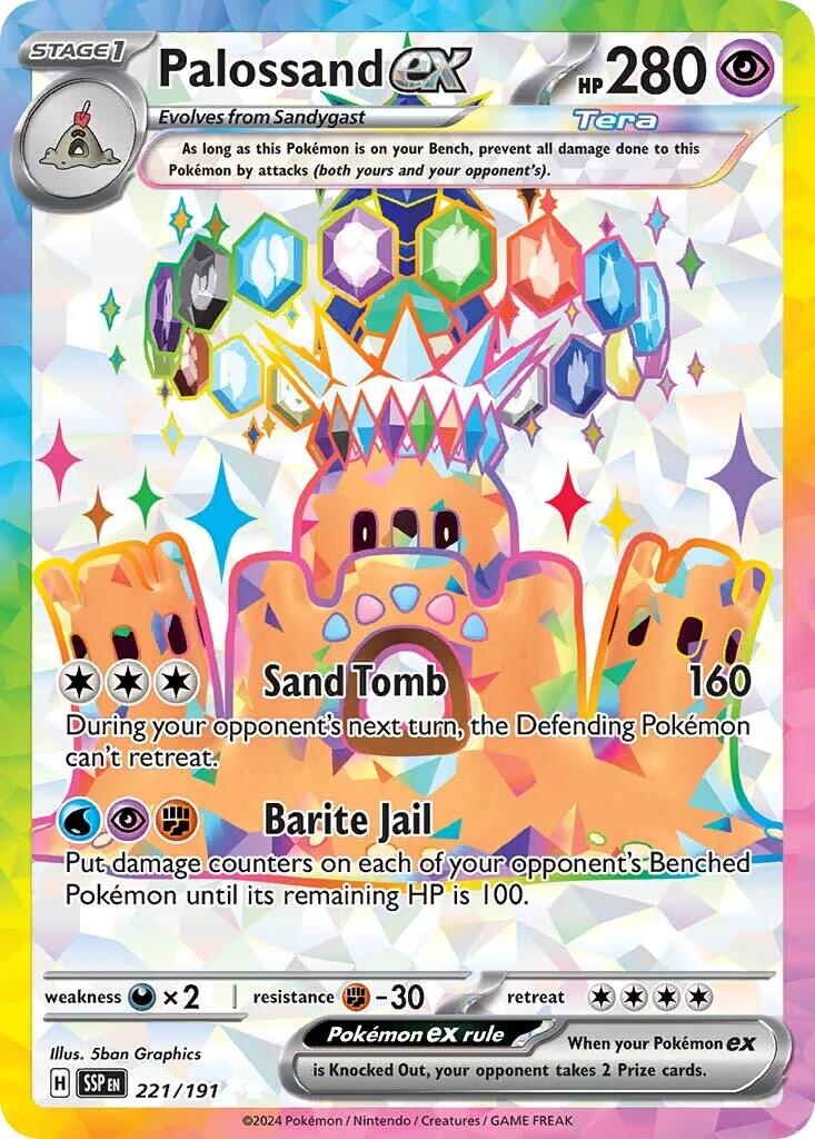 Palossand ex (221/191) [Scarlet & Violet: Surging Sparks] | Card Citadel