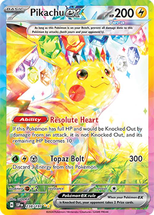 Pikachu ex (238/191) [Scarlet & Violet: Surging Sparks] | Card Citadel