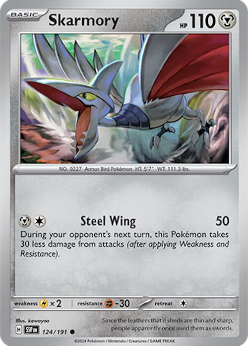 Skarmory (124/191) [Scarlet & Violet: Surging Sparks] | Card Citadel