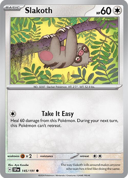 Slakoth (145/191) [Scarlet & Violet: Surging Sparks] | Card Citadel
