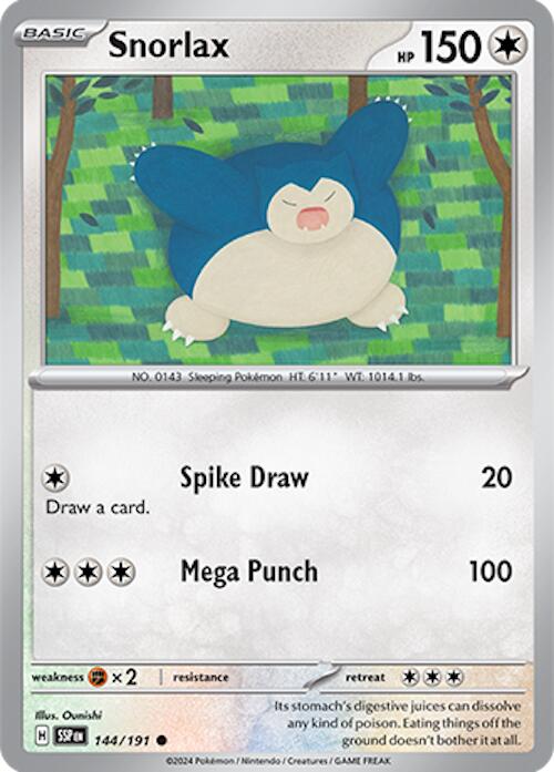 Snorlax (144/191) [Scarlet & Violet: Surging Sparks] | Card Citadel