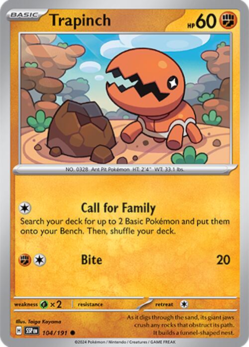Trapinch (104/191) [Scarlet & Violet: Surging Sparks] | Card Citadel