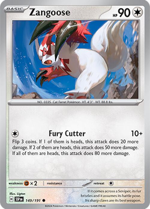 Zangoose (149/191) [Scarlet & Violet: Surging Sparks] | Card Citadel