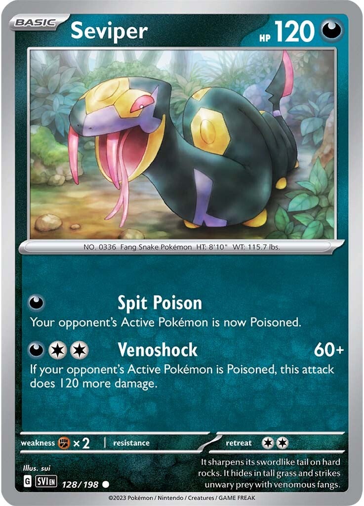 Seviper (128/198) [Scarlet & Violet: Base Set] | Card Citadel